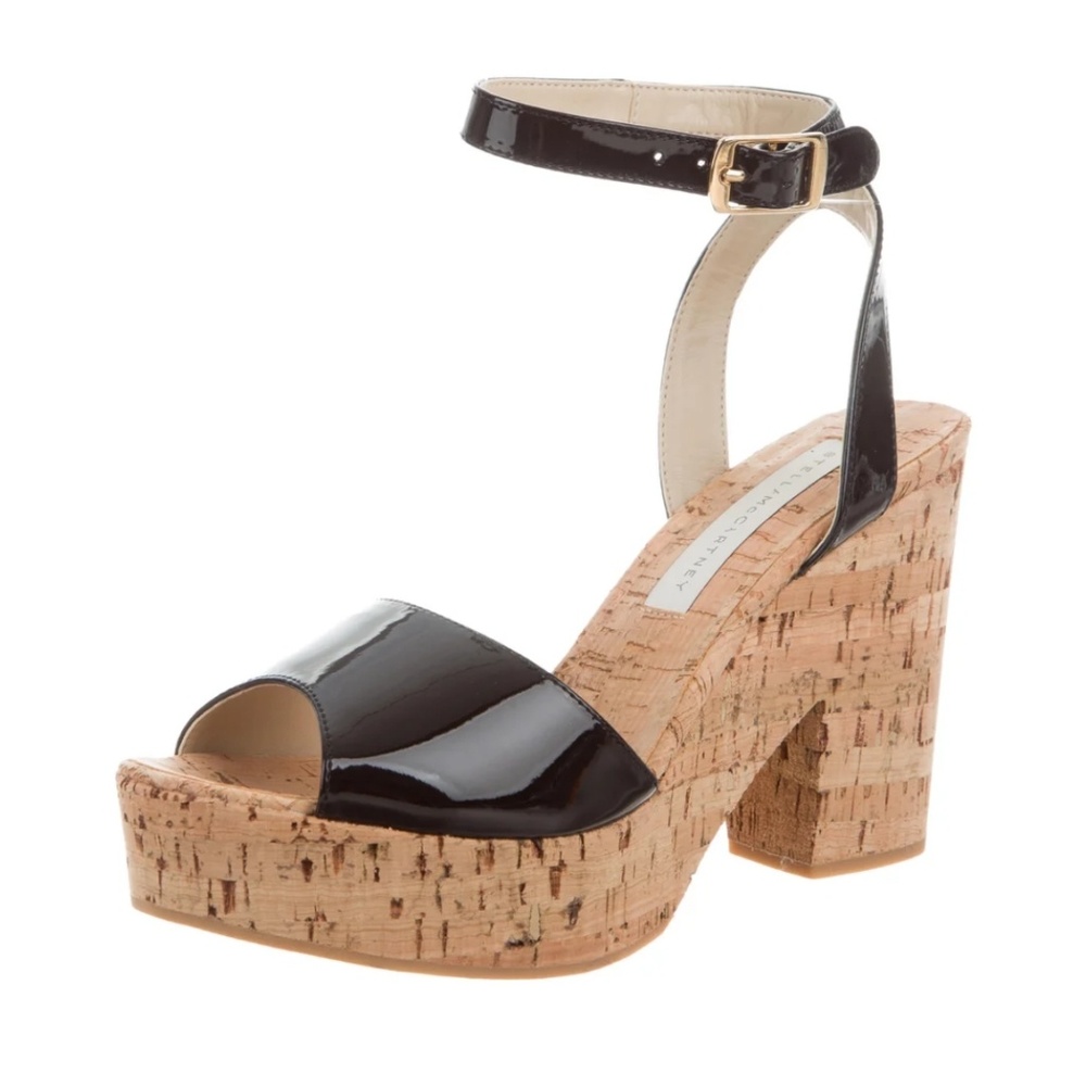 Stella McCartney Ankle Strap.Paltform.Sandals